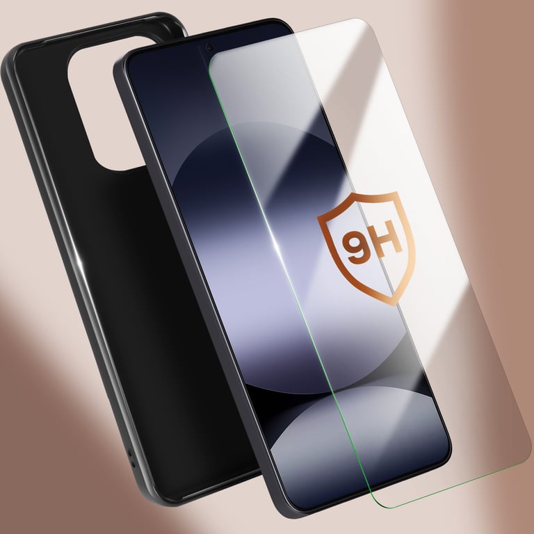 Pack de protección para Xiaomi Redmi Note 14 4G - Fundas y vidrio templado negro