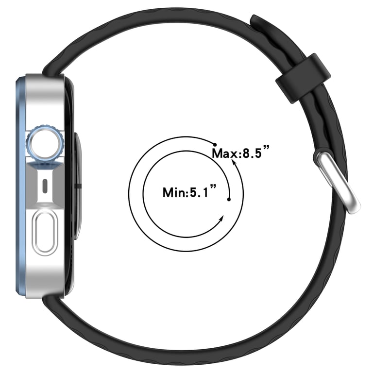 Brazalete de silicona para Huawei Watch Fit 4/4 Pro - Negro
