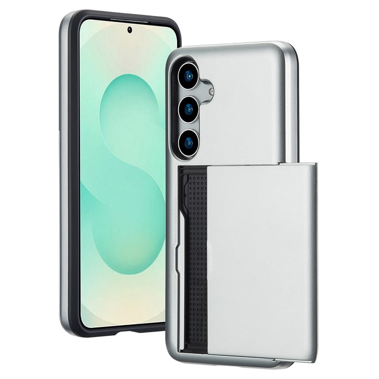 Fundas traseras con bolsillo para tarjetas de imoshion para Samsung Galaxy S25 Plus - Gris - Nuevo