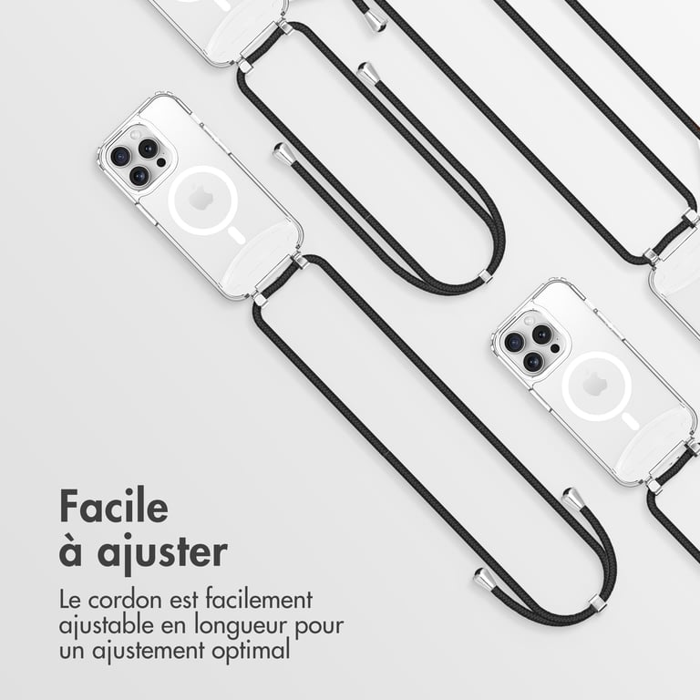 Fundas imoshion MagSafe con cordón extraíble para iPhone 15 Pro - Transparente - Nueva