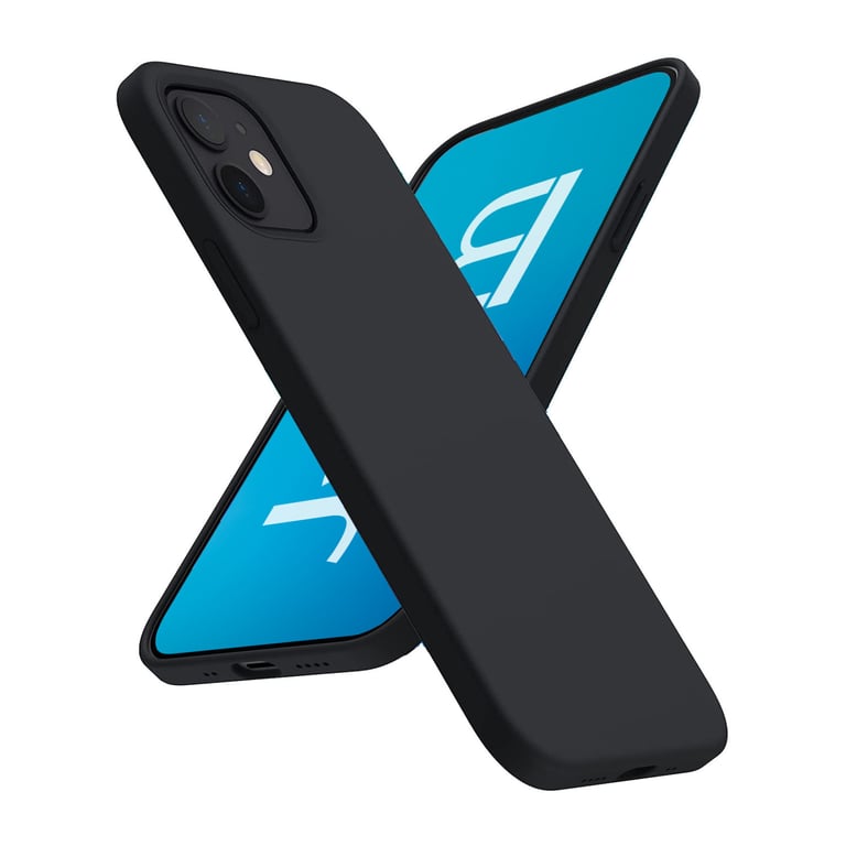 Estuche de silicona Jaym para Apple iPhone 16 - Negro, suave y reforzado