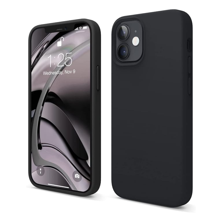 Estuche de silicona Jaym para Apple iPhone 16 - Negro, suave y reforzado