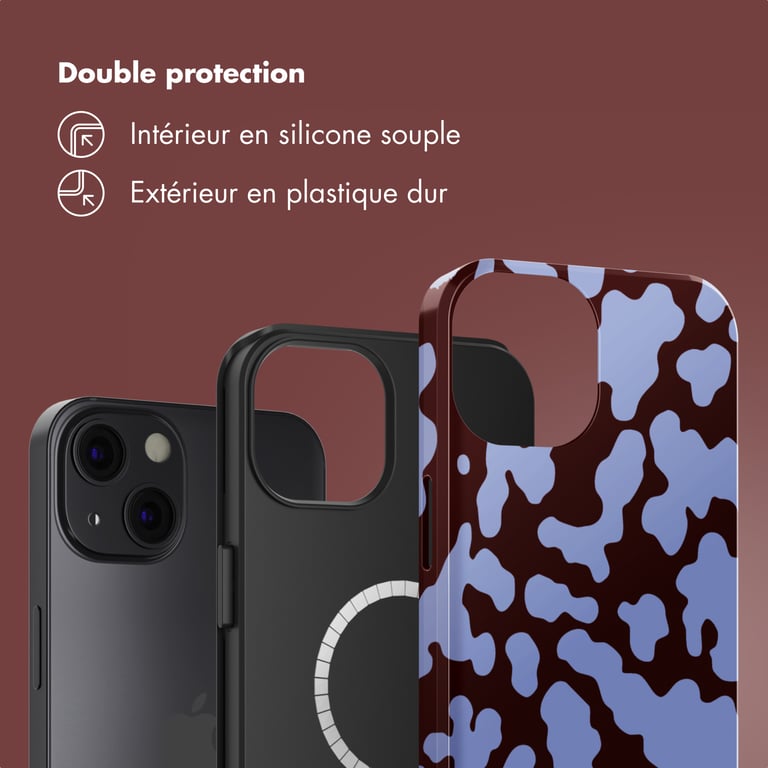 Caja trasera Selencia con MagSafe para Apple iPhone 13 - Moo'd Violeta Brillo - Nueva