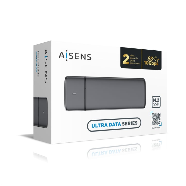 Caja de almacenamiento SSD M.2 AISENS - Gris (ASM2-002G)