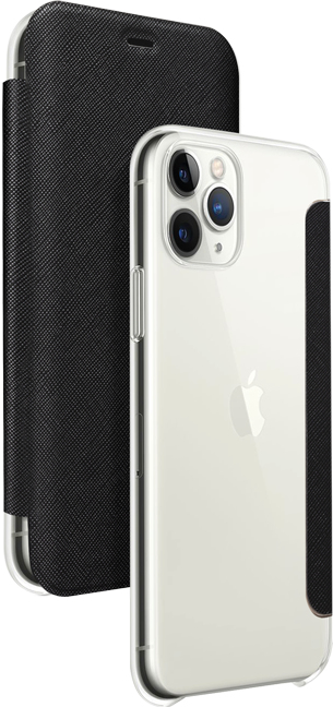 Fundas para teléfono Bigben Connected CRYSTALIP1958 para iPhone 11 Pro, Negro