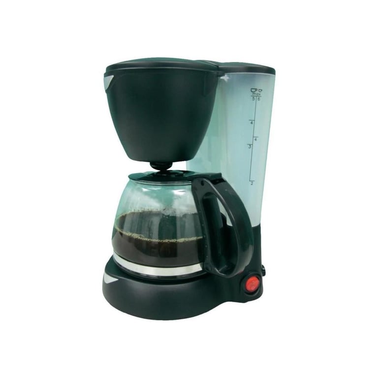 Cafetera de filtro 12V HTC Equipamiento 6 tazas 170W jarra de vidrio Negra - Nueva