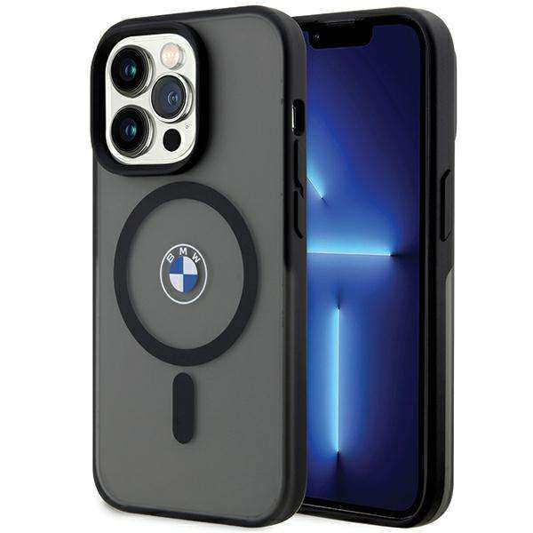 Fundas BMW para iPhone 15 Pro de 6.1 pulgadas, Negro, estuche rígido IML Signature MagSafe - Nuevo