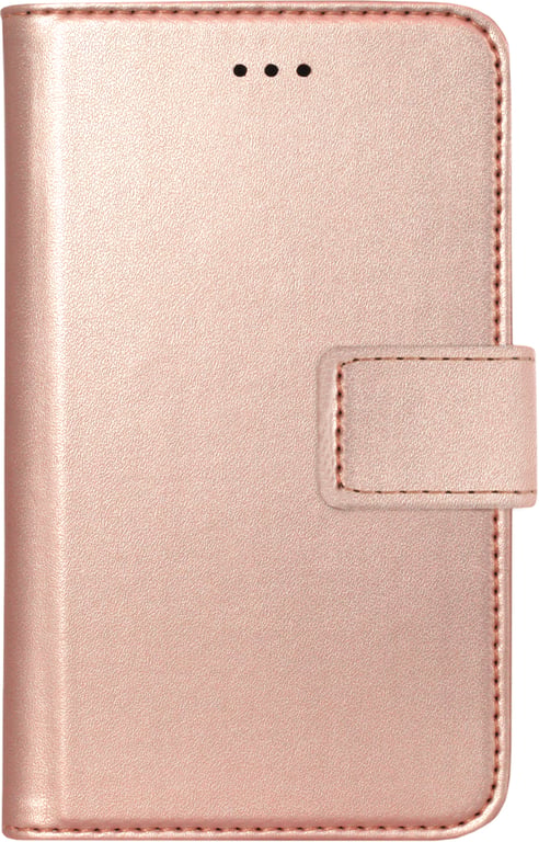 Fundas universal de Bigben Conectado con cierre magnético, función de soporte, rosado oro, XS