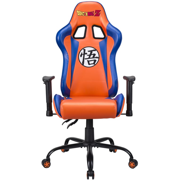 Chaise de jeu Subsonic DBZ pour PC - Rembourrée, grise et orange
