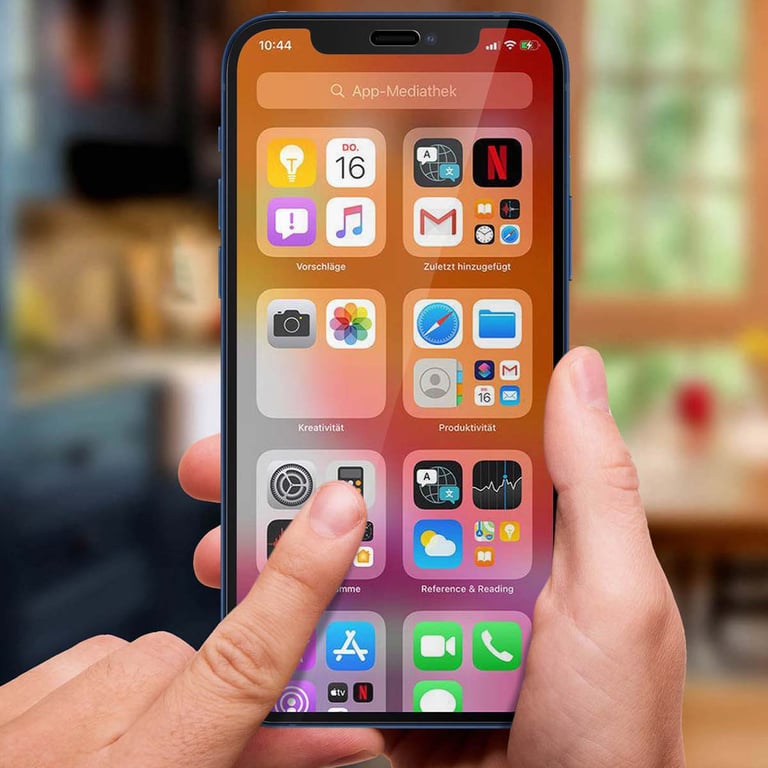 Protector de pantalla MW para iPhone 12/12 Pro con aplicador integrado - Transparente