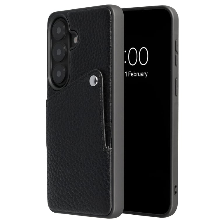 Carcasa trasera Selencia Riva con portaejercicios para Samsung Galaxy S26 Plus - Negro - Nuevo