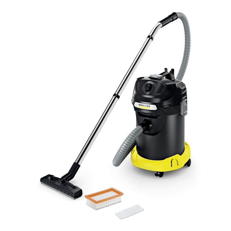 Aspirador de polvo Kärcher AD 4 Premium 17 L sin bolsa, negro/amarillo