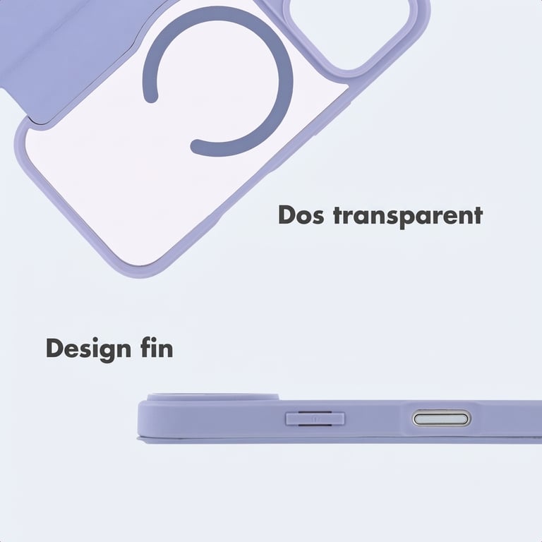 Fundas imoshion transparente con MagSafe para iPhone 17 Pro - Violeta - Nueva