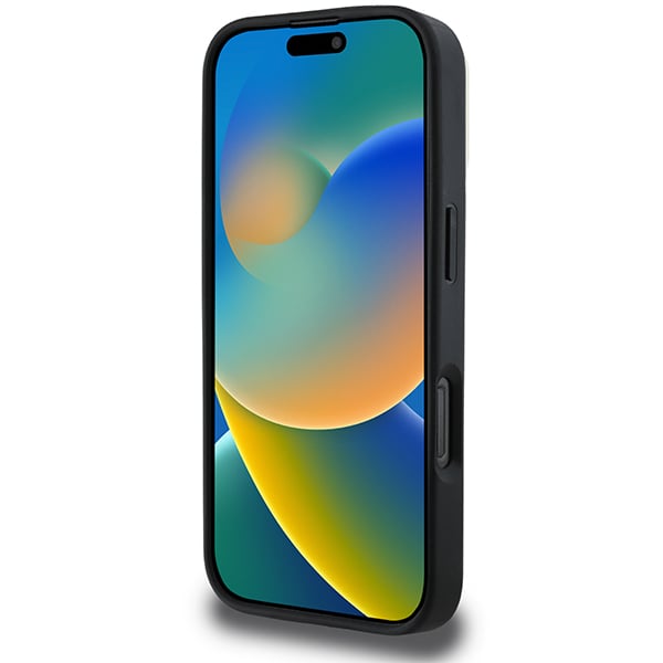 Estuche rígido DKNY para iPhone 16 Pro 6.3 Negro con patrón de cuadros Magsafe - Nuevo