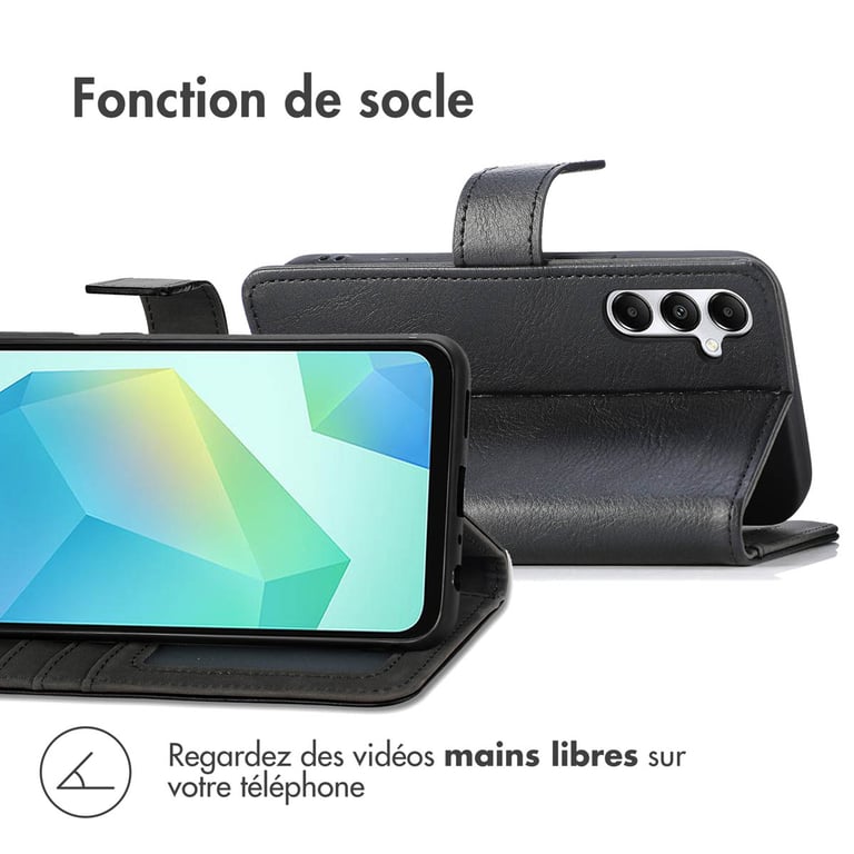 Fundas de teléfono con portamonedas imoshion de lujo para Samsung Galaxy S25 / S24 - Negro - Nuevo