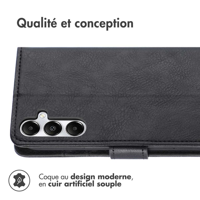 Fundas de teléfono con portamonedas imoshion de lujo para Samsung Galaxy S25 / S24 - Negro - Nuevo