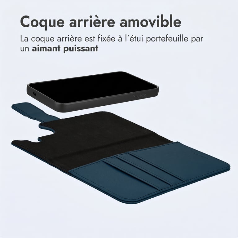 Fundas de lujo imosión 2 en 1 extraíble para Samsung Galaxy S25 - Azul - Nuevo