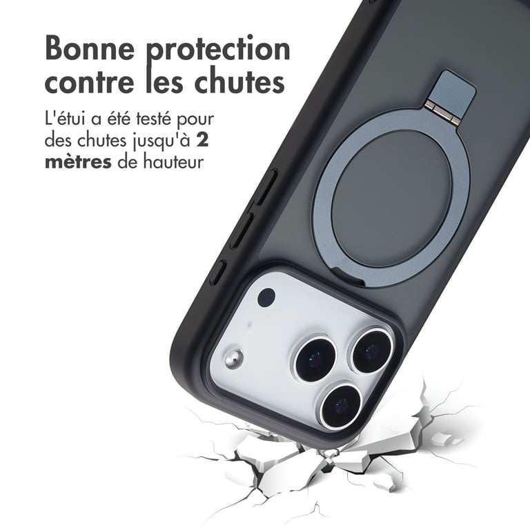 Soporte Anillo Accezz con MagSafe para Apple iPhone 17 Pro Max - Negro - Nuevo