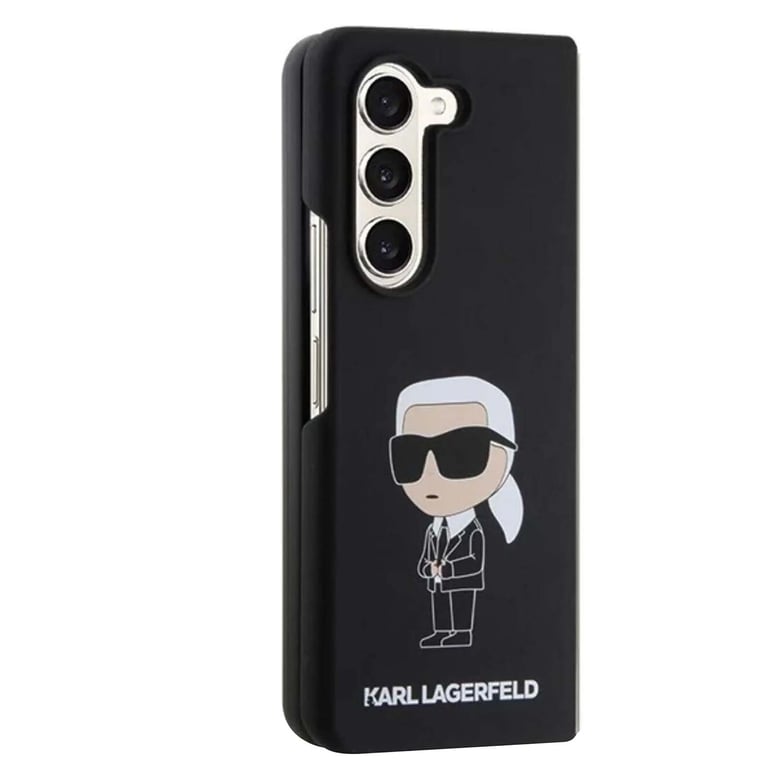 Fundas de silicona rígida Karl Lagerfeld para Galaxy Z Fold5, Negro - Nuevo