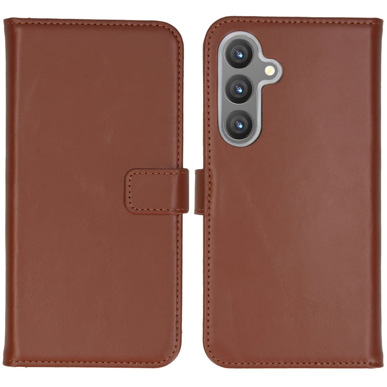 Fundas de telefono Selencia para Samsung Galaxy S24 Plus, Marrón claro