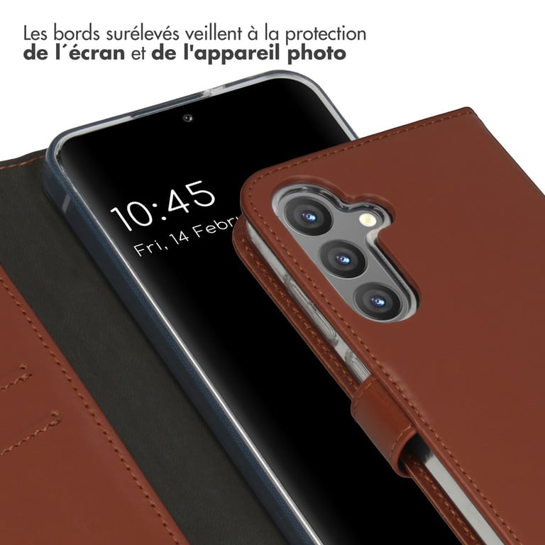 Fundas de telefono Selencia para Samsung Galaxy S24 Plus, Marrón claro