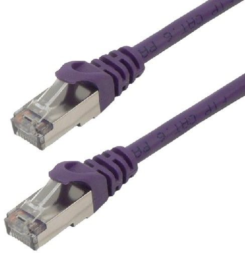 Cable de red Mcl RJ45 Cat6 5.0 m Púrpura (FTP) - Nuevo