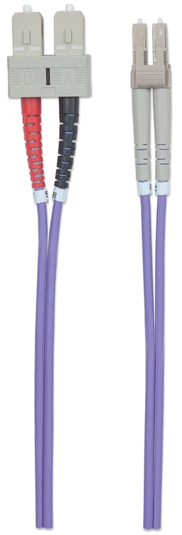 Cable Intellinet InfiniBand y de fibra óptica de 5 m LC SC Violeta - Nuevo