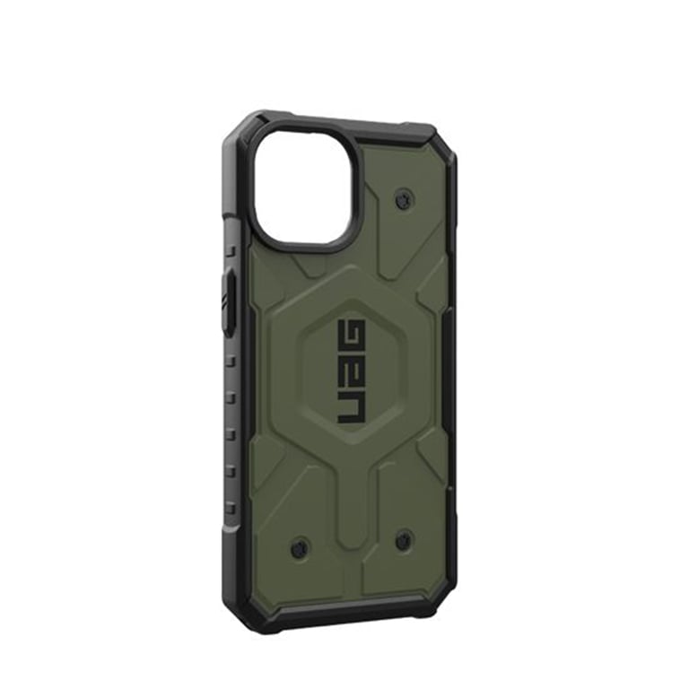 Caja UAG MagSafe Pathfinder para iPhone 15 Plus - Verde Antimicrobiano