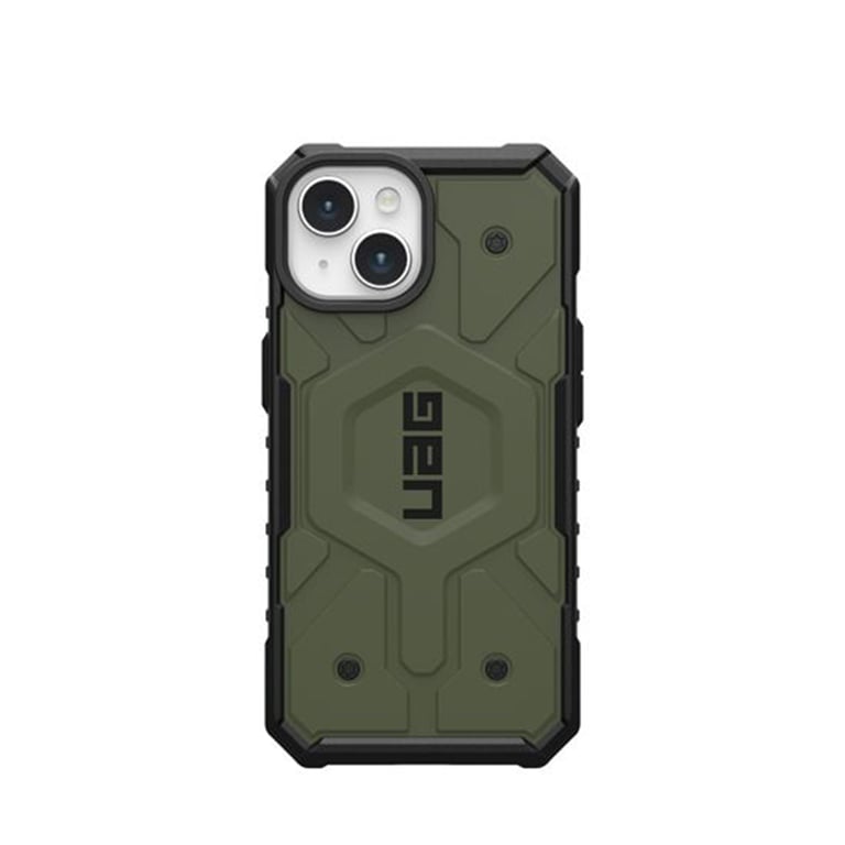 Caja UAG MagSafe Pathfinder para iPhone 15 Plus - Verde Antimicrobiano