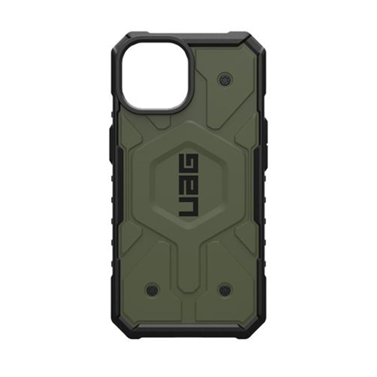 Caja UAG MagSafe Pathfinder para iPhone 15 Plus - Verde Antimicrobiano