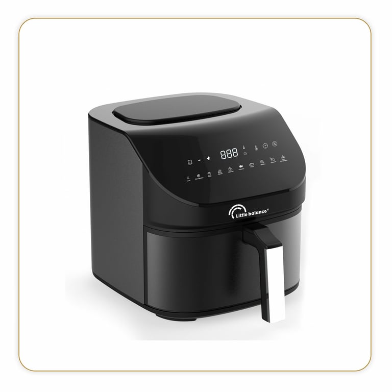 Freidora de aire Little Balance 7 L, 1600 W, Negra