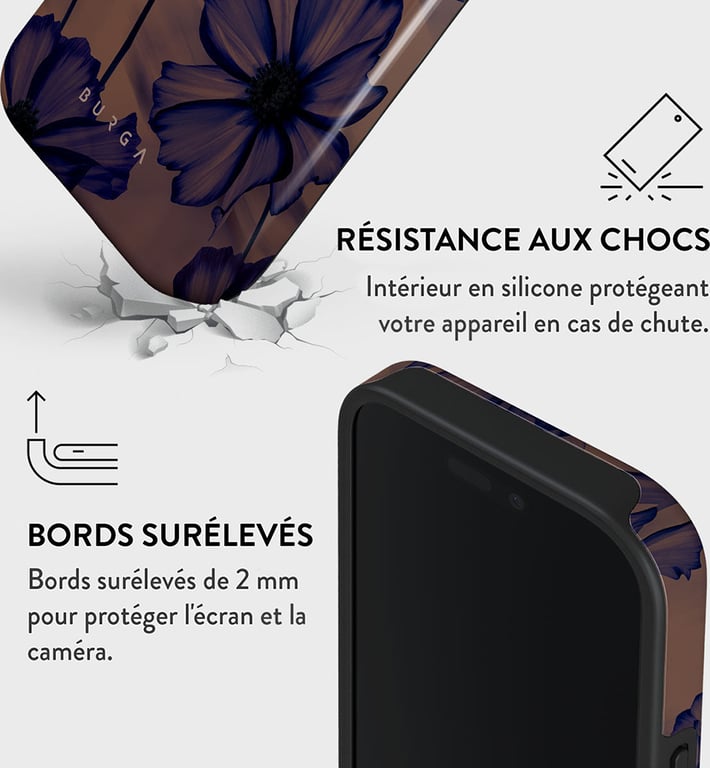 Fundas MagSafe para iPhone 16 Pro Max, Diseño Velvet Noche Burga - Nuevo
