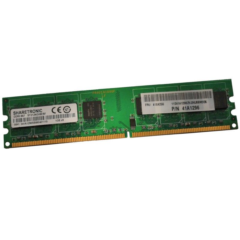 SHARETRONIC 1GB DDR2 RAM SY212NG08EBF (41X4256, 41A1296, PC2-5300U, 667MHz)