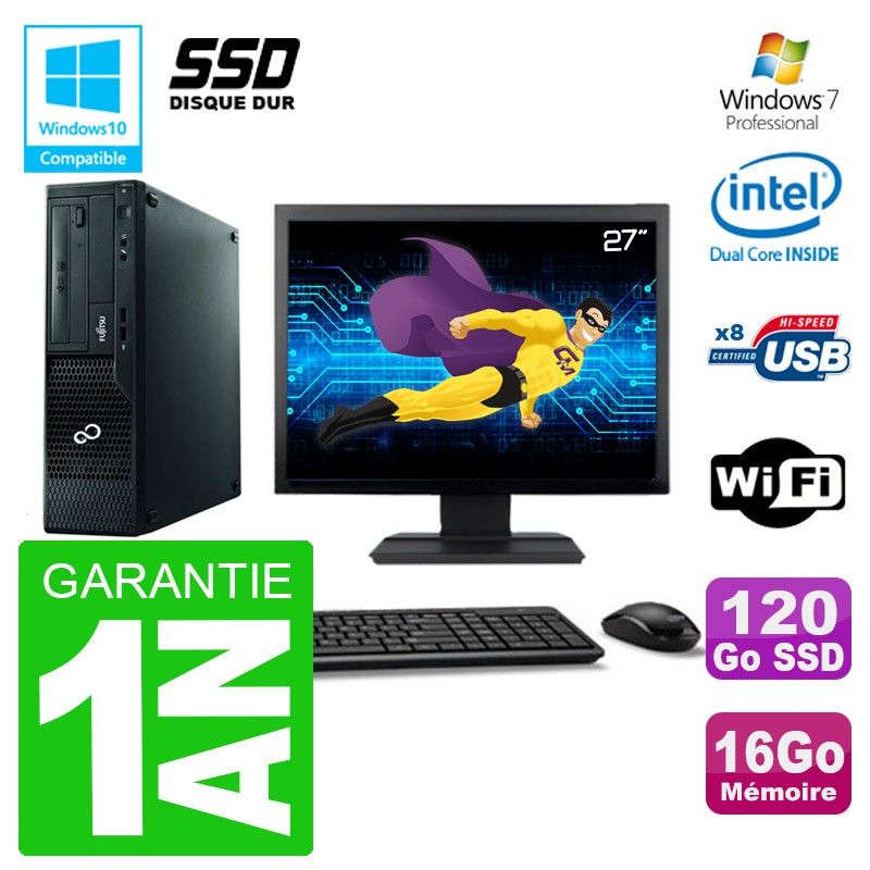 Fujitsu Esprimo E500 E85+ DT 27-Inch Desktop PC
