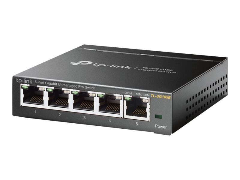 Switch inteligente TP-Link TL-SG105E - 5x Ethernet Gigabit