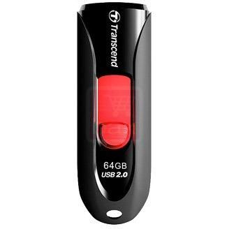 Transcend JetFlash 590 USB Flash Drive - 64GB, USB 2.0