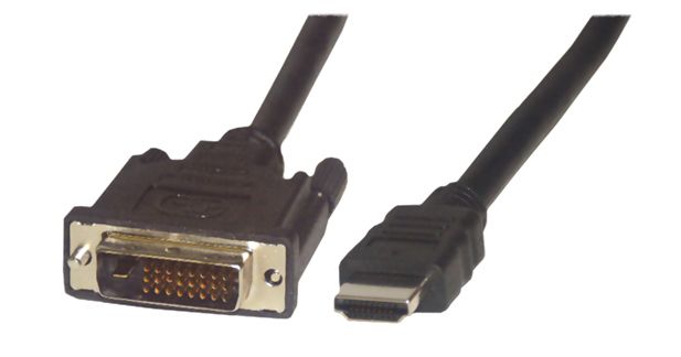 Cable adaptador MCL Samar - Conexión doble HDMI a DVI - 2 m