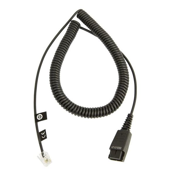 Jabra Quick Release Cable for Headset Microphone RJ-10 Male