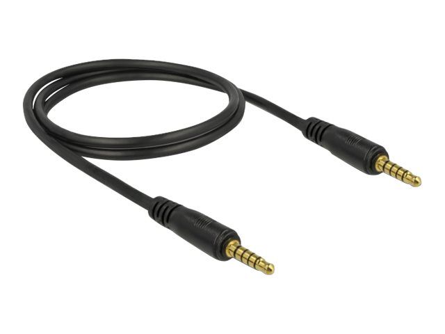 Delock 5-Pole Audio Cable, 1m, Black