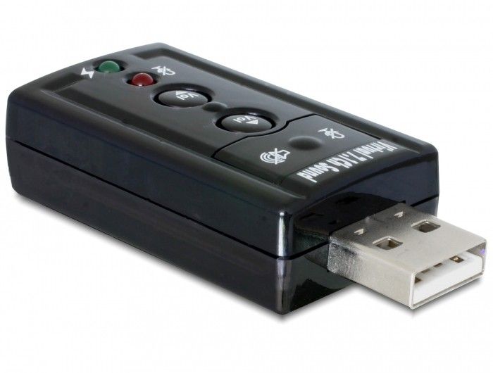 Delock 7.1 Sound Card, 24-bit/96 kHz, USB 2.0