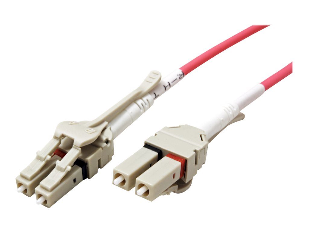 Secomp Network Cable - LC Multi-Mode (M) to LC Multi-Mode (M) - 10m - Optical Fiber - 50/125 Microns - OM4 - Violet
