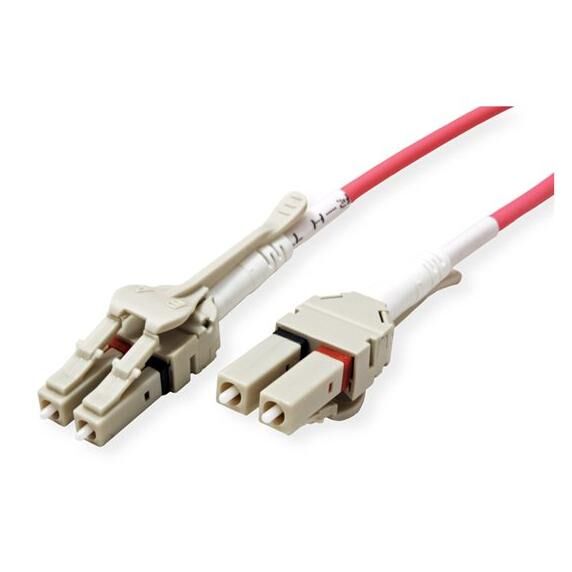 Secomp Network Cable - LC Multi-Mode (M) to LC Multi-Mode (M) - 20m - Optical Fiber - 50/125 Microns - OM4 - Violet