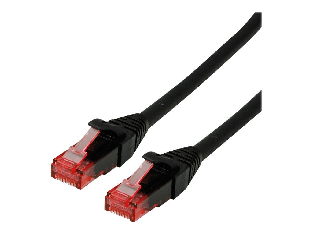 Secomp Cat 6 RJ-45 Cord - 50cm Black