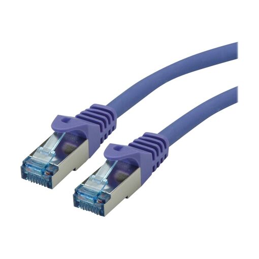Secomp CAT 6a SFTP Cable, 1m, RJ-45 (M) to RJ-45 (M), Purple