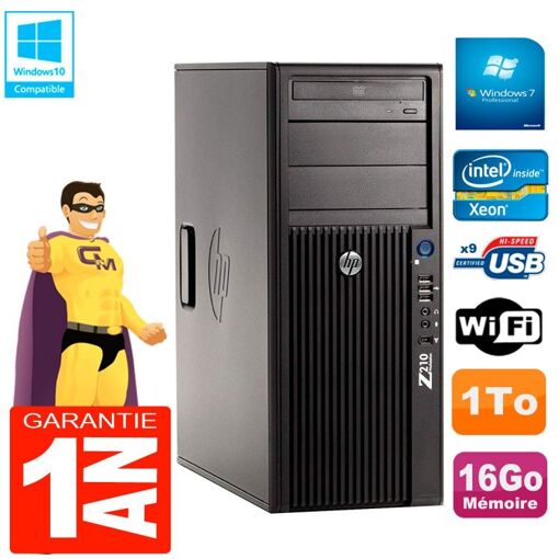 HP WorkStation Z210 Tour - Intel Xeon E3-1240, 16GB RAM, 1TB HDD, DVD Burner, WiFi