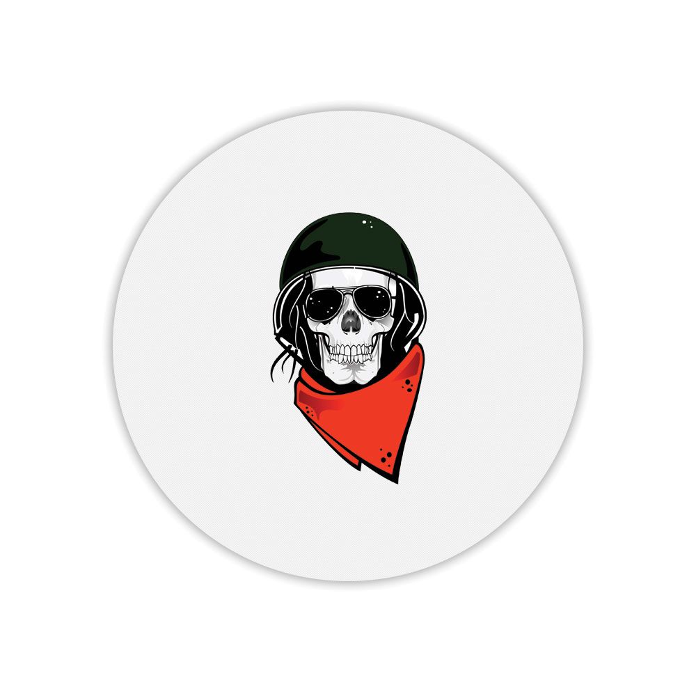 Mygoodprice Skull Head Round Mouse Pad