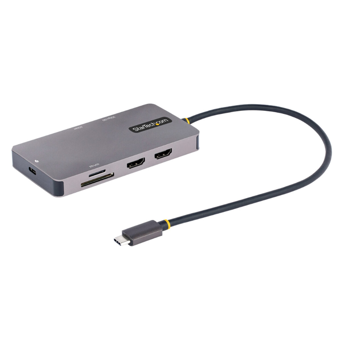 StarTech.com Adaptateur multiport USB-C 8-en-1 - Lecteur de carte mémoire SD - Power Delivery