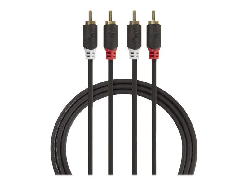 Nedis Audio Cable - 10m, Anthracite, Circular