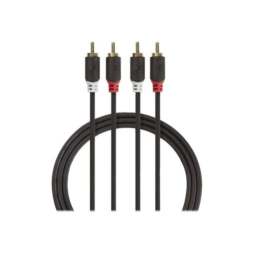 Nedis Audio Cable - 10m, Anthracite, Circular