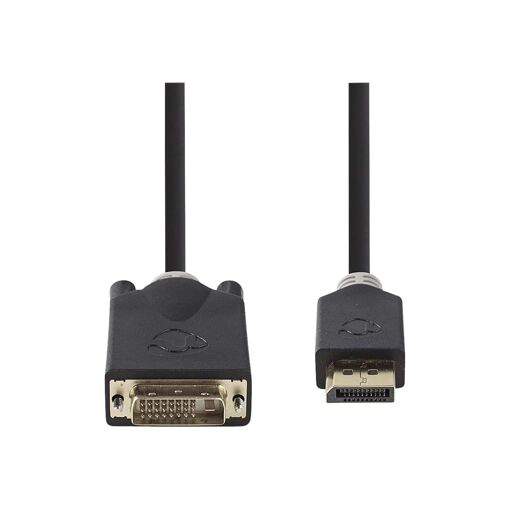 Nedis HDMI to DVI Adapter Cable - 2m - Charcoal Grey